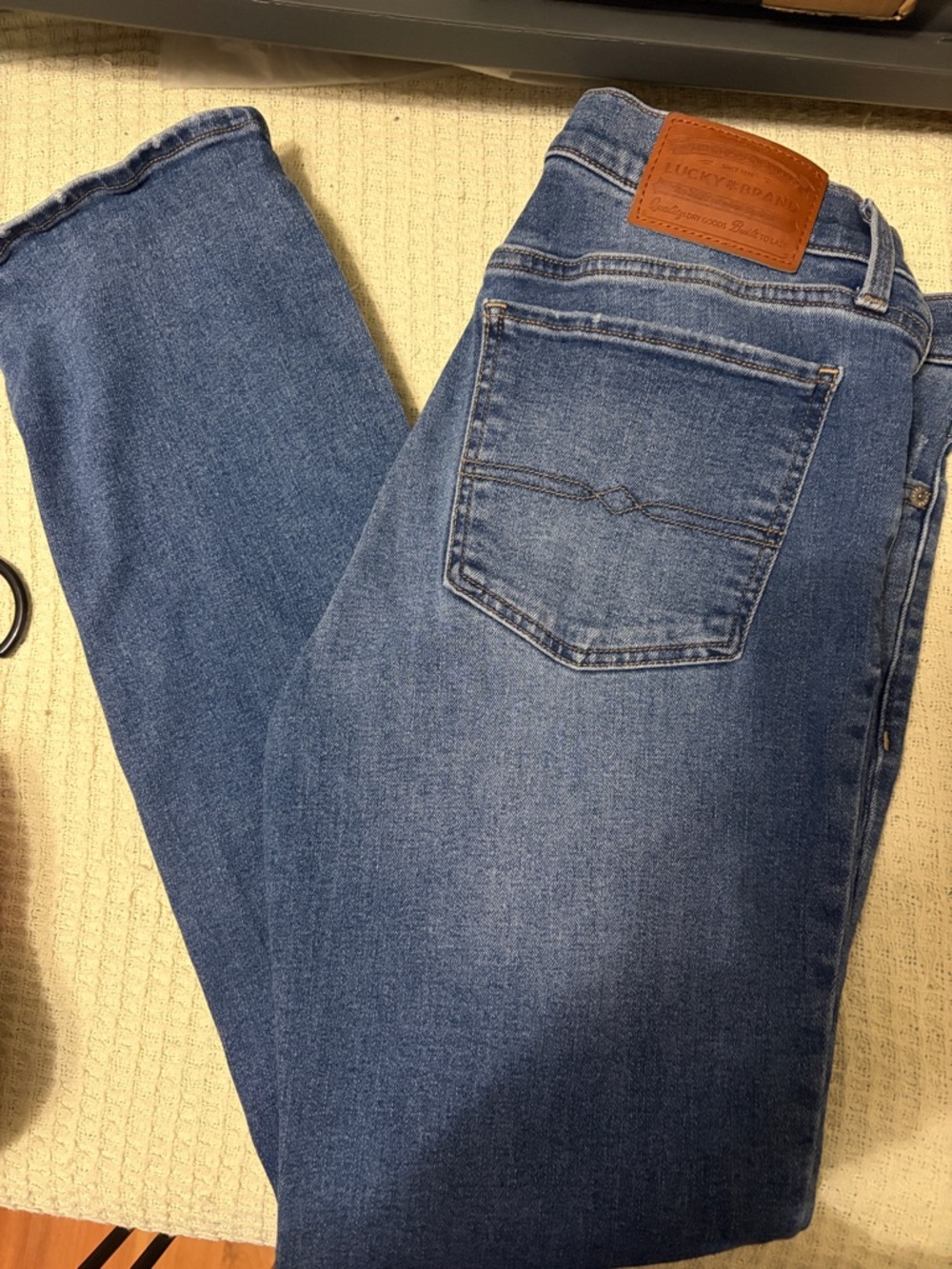 Lucky Brand Blue Straight-Leg Denim Jeans